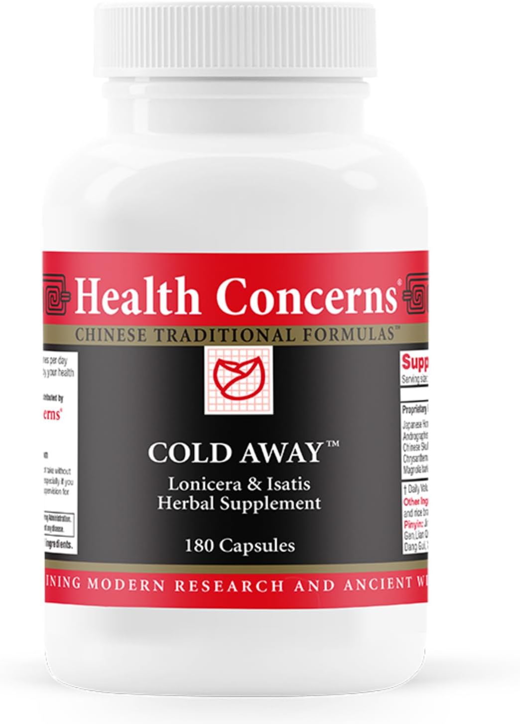 Health Concerns Cold Away – Lonicera & Isatis Herbal Supplement for Immune Support & Respiratory Health – Herbal Cold Help - Japanese Honeysuckle & Isatis Leaf Extract - 180 Capsules