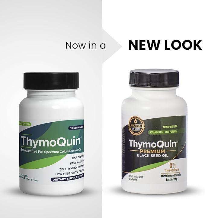 Cold Pressed Black Seed Oil Capsules for Skin, Joint, Metabolic & Immune Health | USP-Grade, Full-Spectrum Formula with 3% Thymoquinone | Non-GMO Black Cumin Seed Oil | Pack of 2