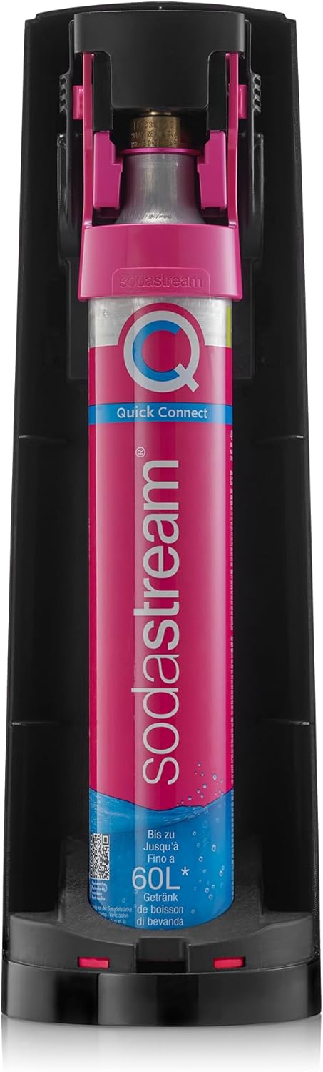 SodaStream - Terra Soda Streaming Machine - STARTER KIT - Sparkling Water Maker with CO2 & Bubly Drop - Eco-Friendly, No Batteries Needed - Black