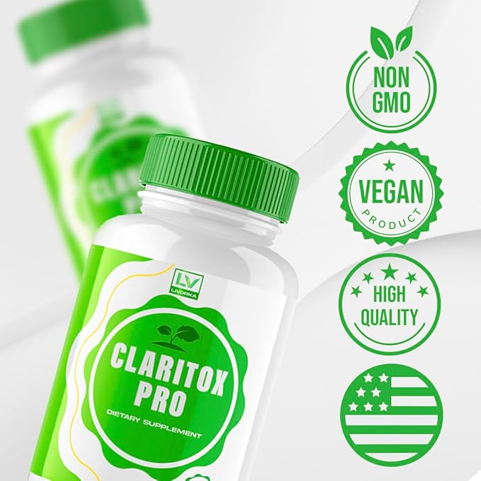 (3 Pack) Claritox Pro, Claritox Pro Support Supplement Pills, Claritox Pro Reviews, Claritox Pro Capsules, Claritox Pro Capsule Support Supplement - Advanced Pill Formula, 180 Capsules for 3 Months