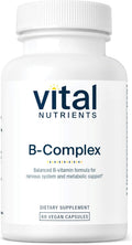 Vital Nutrients Vitamin B-Complex | Vegan High-Potency Methylated B Complex Vitamins | B Vitamins Support Energy Production, Metabolism, and Heart Health* | Gluten, Dairy, Soy Free | 60 Capsules