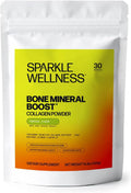 Sparkle Wellness Bone Mineral Boost (Tropical) [30 Serves] | Collagen Powder Supplement | FORTIBONE Bioactive Collagen Peptides and Buffered Vitamin C Nutra C | Bone Supplements