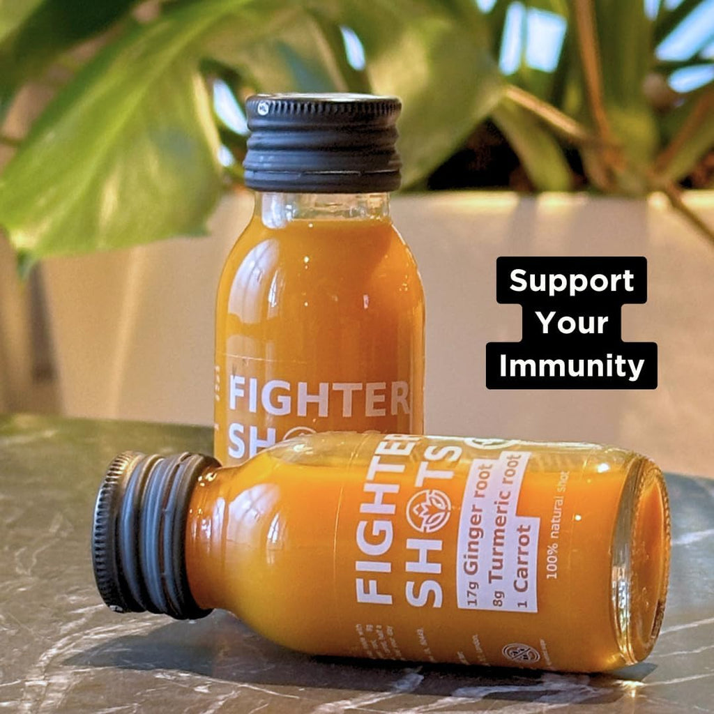 Ginger Turmeric and Carrot Shots (Vegan/12x60ml) | Fresh & Fiery Ginger Shots for Immune Support | Boosts Energy | 100% Natural/No Nasties | Rich in Antioxidants | Packed with Vitamin C