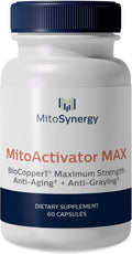 MitoActivator MAX - BioCopper1 (Cunermuspir) 2.0mg Maximum Strength Bioavailable Copper - Mitochondrial NAD+ ATP Booster, Anti-Aging, Anti-Graying, Lyme Recovery - 60ct