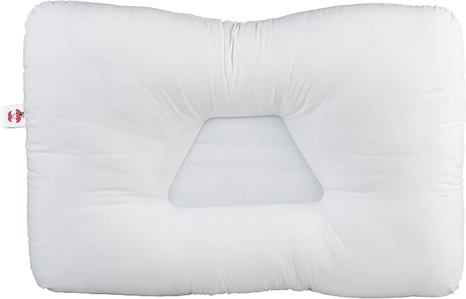 Core Products Tri-Core Natural Cervical Support Pillow for Neck Pain Organic Cotton Shell, Petite, Gentle