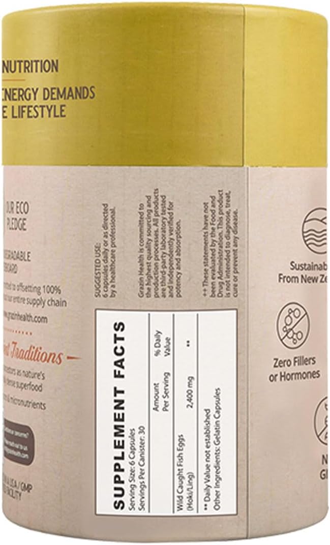 Fish Eggs Capsules 3000 Mg per Serving (30 Servings)