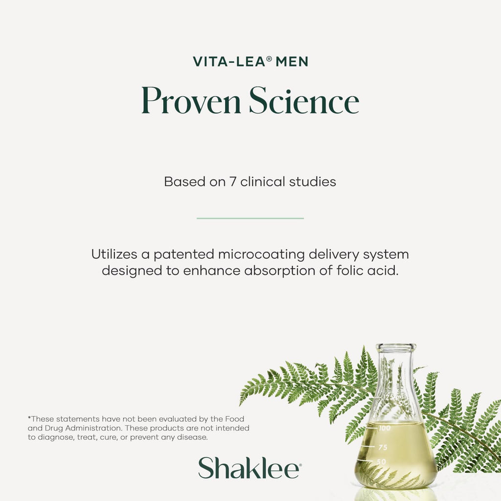 Shaklee - Vita-Lea® Men High Potency Multivitamin and Multimineral - Supports Heart, Immune, Bone, and Joint Health - Formulated for Men's Unique Needs - Includes Vitamin C, D, and E - 240 Tablets