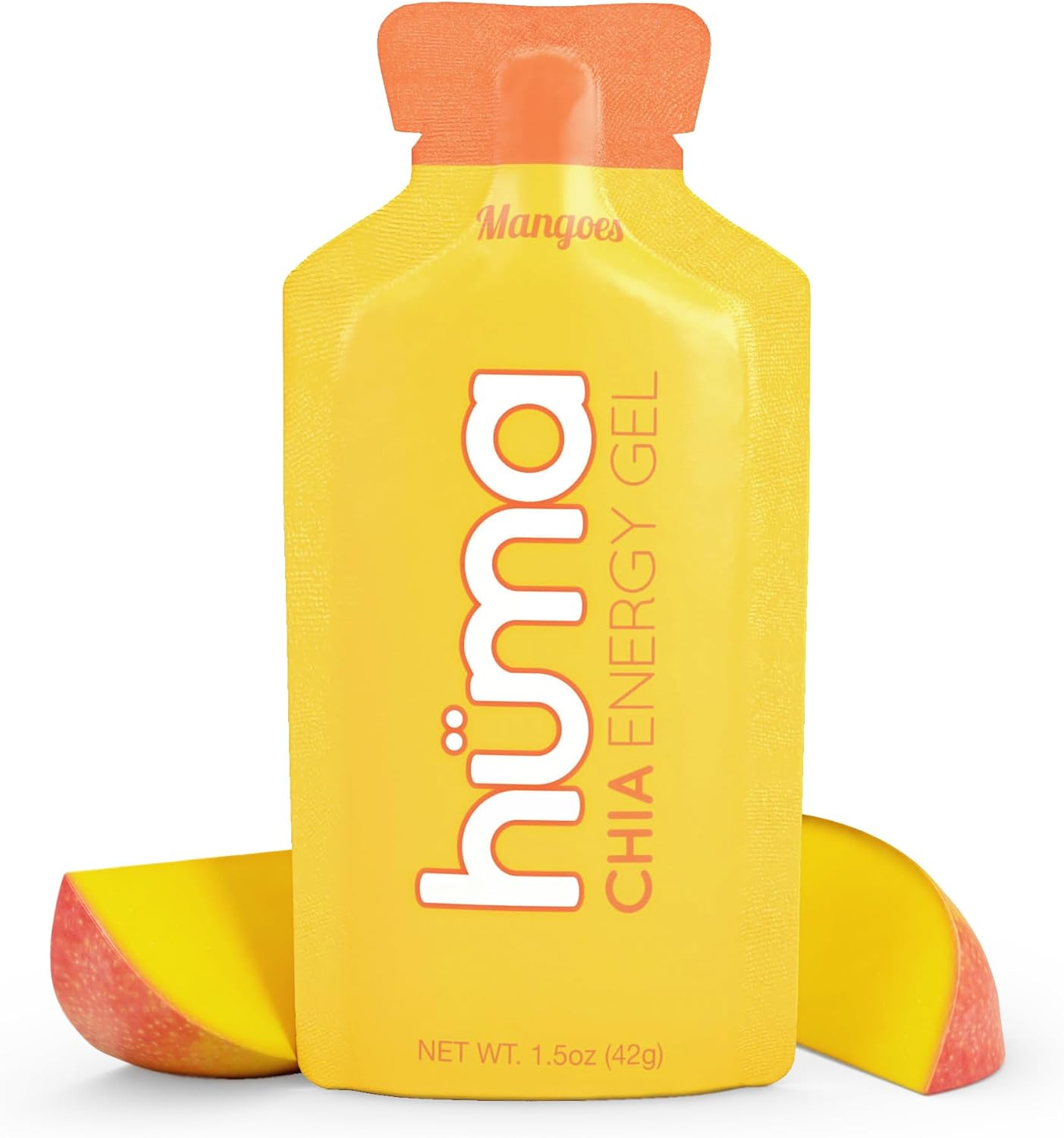 Huma Chia Energy Gel, Mangoes, 24 Gels - Premier Sports Nutrition for Endurance Exercise