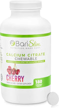 BariSlim Bariatric Calcium Citrate with Magnesium & Vitamin D Tabs - 500mg Calcium Citrate - Formulated for Post Weight Loss Surgery - Supports Bone Health | Cherry