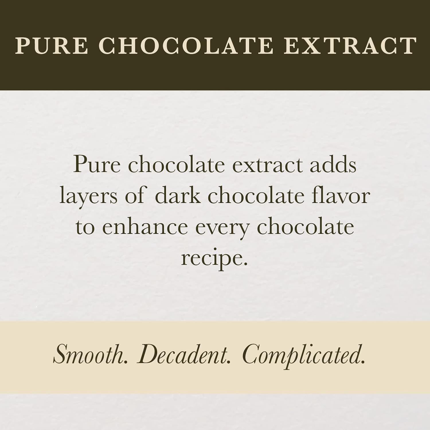 Cook's Organic Chocolate Extract 4 oz
