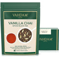 VAHDAM Vanilla Spiced Masala Chai | 3.53oz (50 Cups) Gluten Free Delicious Blend Of Vanilla & Masala Chai | Spiced Chai Tea Loose Leaf | Brew As Hot, Cold Or Iced Tea | Vacuum Sealed Pack