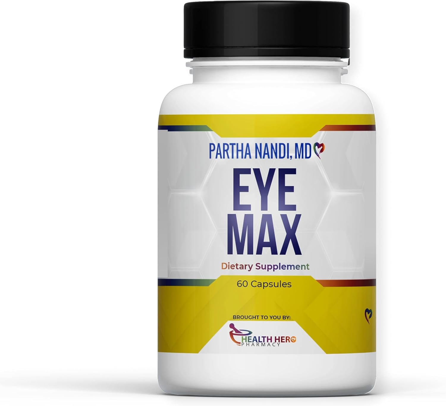 Dr. Nandi’s Eye Max Vision Supplement – Lutein, Zeaxanthin, Lycopene, Zinc – Eye Vitamins for Macular & Retina Support – Blue Light Protection, Visual Clarity & Antioxidant Support – 60 Vegan Capsules