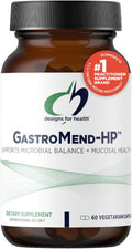 Designs for Health GastroMend HP - Mastic Gum, Zinc, L-Carnosine, Deglycyrrhizinated Licorice Gut Health Supplements - May Support Gastric Health, Occasional Bloating or Upset Stomach (60 Capsules)