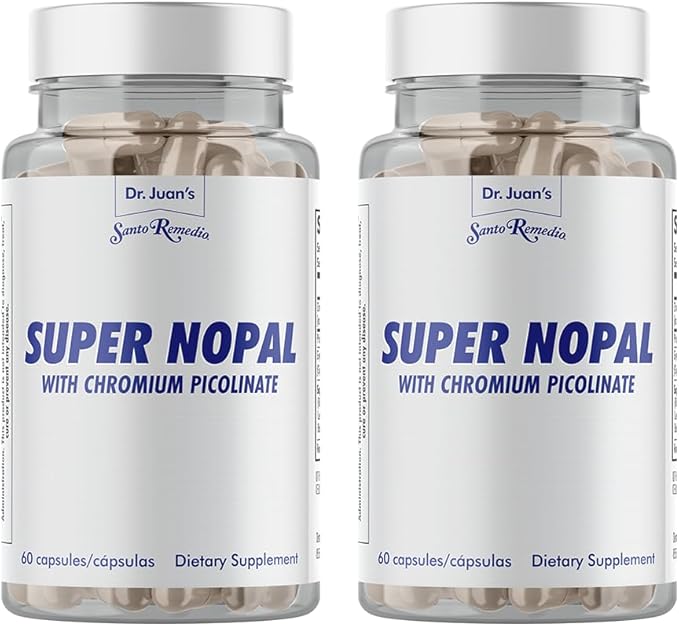 Santo Remedio Super Nopal, Exclusive Formula with Nopal, Gurmar (Gymnema Silvestre), Chromium Picolinate and Vanadyl Sulfate. 60 Capsules (30 Servings) (2)