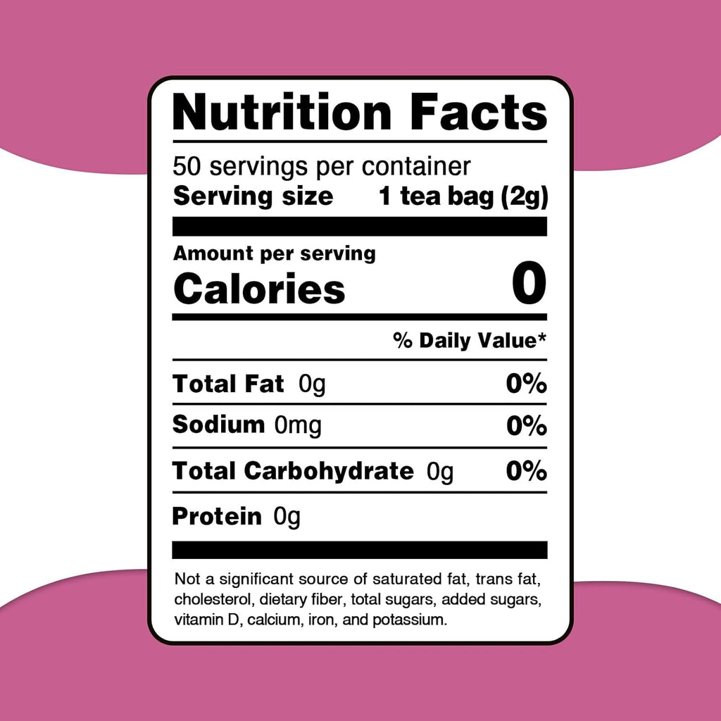 Fullchea - Red Clover Tea Bags, 50 Teabags - Pure Red Clover Herb - Non-GMO - Caffeine-Free - Rich in Antioxidants & Supports Wellness