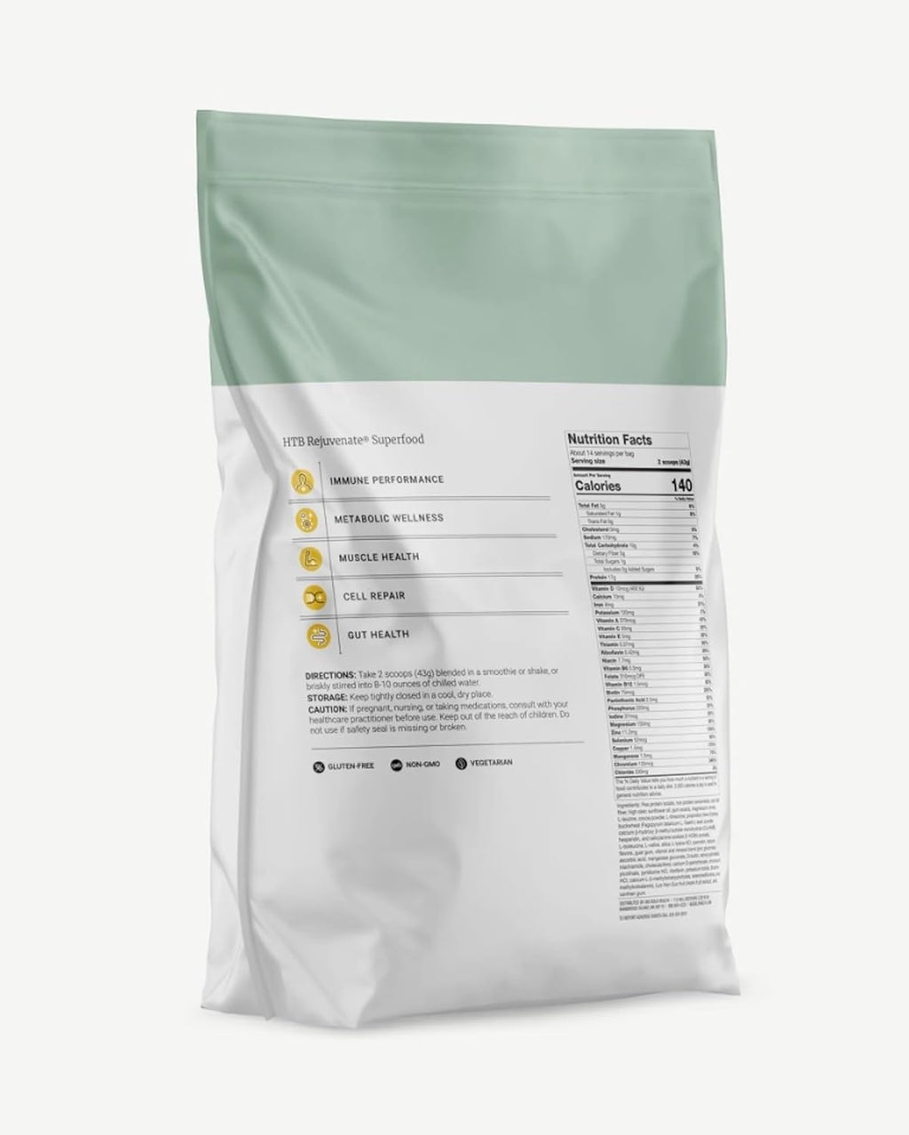 BIG BOLD HEALTH HTB Rejuvenate Superfood Advanced Protein Shake Mix- Superfood Protein Powder, Plant-Based Protein Shake for Immune Rejuvenation, Vanilla Flavor