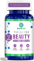 BioTrust Timeless Beauty Ceramide Booster – Hair & Skin Restoring Phytoceramides Supplement + Vitamin C, Vitamin E, Biotin, Zinc, Hyaluronic Acid – Potent Blend for Hair, Skin & Nails - 30 Capsules