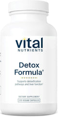 Vital Nutrients Detox Formula | Vegan Liver Detox | Antioxidant Supplement Promotes Liver & Detoxification Support | Gluten, Dairy, Soy Free | Non-GMO | 120 Capsules
