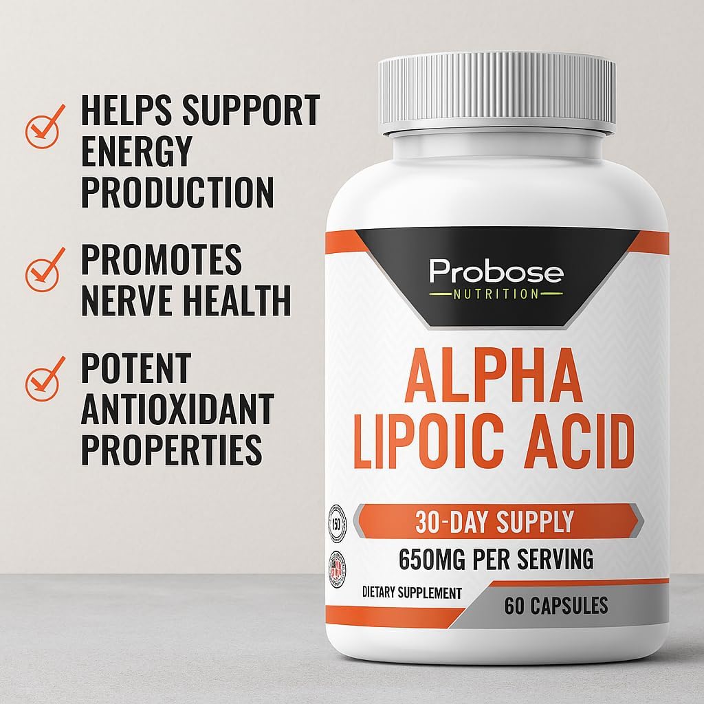 Alpha Lipoic Acid (ALA) 60 Capsules 30-Day Supply