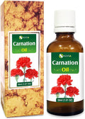 Carnation (Dianthus caryophyllus) Therapeutic Essential Oil by Salvia Amber Bottle 100% Natural Uncut Undiluted Pure Cold Pressed Aromatherapy Premium Oil - 30ML/ 1.1fl oz
