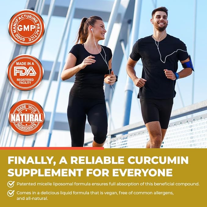 PURALITY HEALTH Curcumin Gold, from Turmeric with Ginger Oil & DHA Omega-3s, Micelle Liposomal Enhanced Absorption, Joint Health, 15 Day Supply