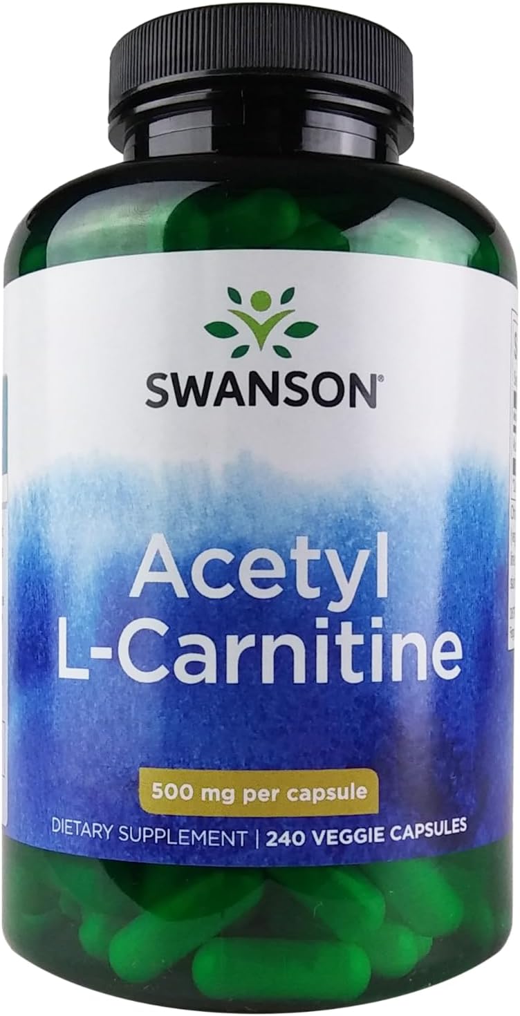 Swanson Acetyl L-CARNITINE 500MG 240 Veg Cap