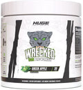 Wrecked Core - All-in-One Pre-Workout Supplement for Men & Women, Increase Energy, Focus & Pumps with L-Citrulline, Beta-Alanine, L-Tyrosine & More (30 Servings) - Green Apple