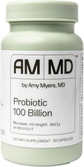 Amy Myers MD Probiotic Capsules 100 Billion - Maximum Strength Daily Probiotic - Gastrointestinal Health Supplement - Digestion & Immune Support