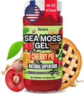 Biolore Cherry Pie Sea Moss Gel 16 oz - No Added Sugar, Vegan, Made in USA - Wildcrafted Sea Moss Superfood with 92 Essential Vitamins - Ready to Use, No Prep Needed