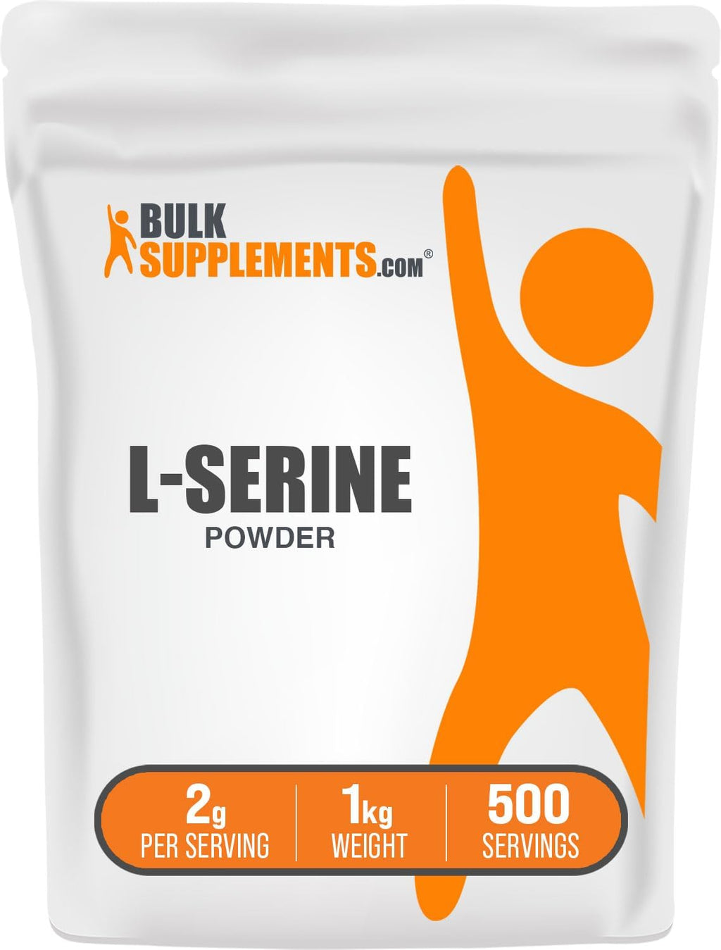 BulkSupplements.com L-Serine Powder - Serine Supplement, Amino Acid Powder - Unflavored & Gluten Free, 2g per Serving, 1kg (2.2 lbs) (Pack of 1)
