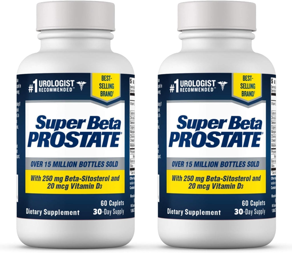 Support Supplement for Men's Health - Reduce Bathroom Trips, Promote Sleep, Better Bladder Emptying & Healthy Prostate, Beta Sitosterol - 60 Count (Pack of 2)