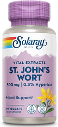 SOLARAY St Johns Wort Aerial Extract 300 mg, Once Daily | Mood & Brain Health Support | 0.3% Hypericin | 60ct