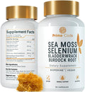 Prime Code Sea Moss Capsules with Selenium, Bladderwrack & Burdock Root – BioPerine® Enhanced Absorption – Vegan Daily Supplement for Immune, Skin, Gut & Energy Support – Pure Formula, No Sugar
