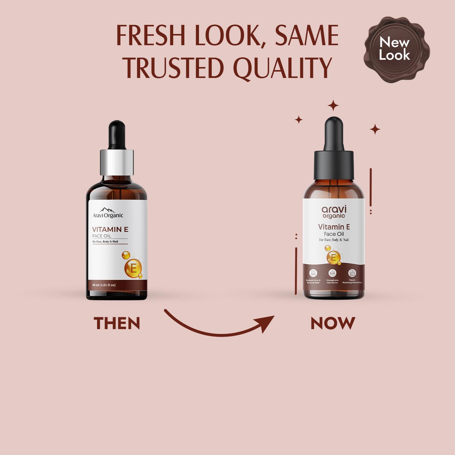 Vitamin E Oil For Face - 30 ml | Best Oil For Face, Body and Nail From Veg Vitamin E Source | Nourish Your Face and Repair Damaged Skin Naturally.