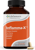 Inflamma-X - Inflammation Support Supplement - Turmeric Boswellia & Bromelain - Soothes Aches & Chronic Discomfort - Reduces Swelling & Inflammatory Compounds - 120 Capsules