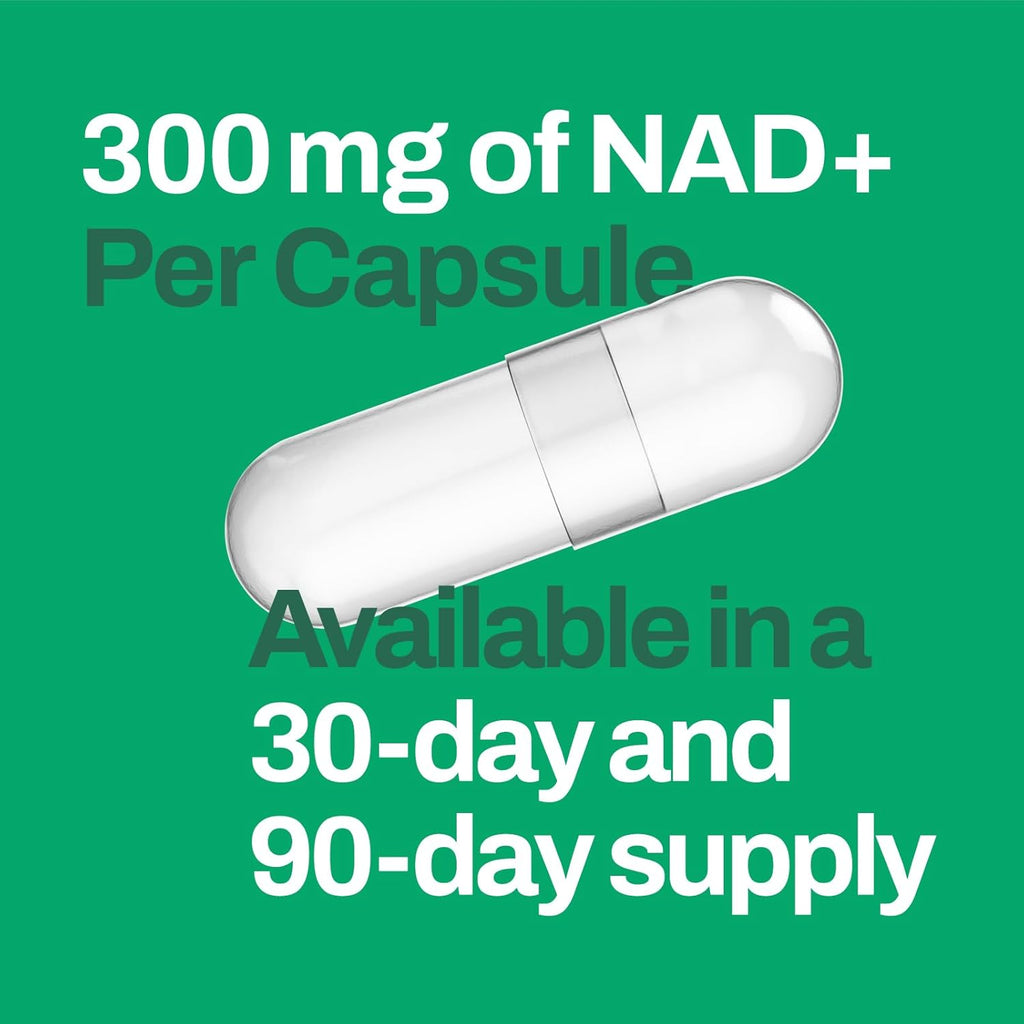 NiaMax NAD+ Supplement – 300mg Niacinamide Riboside per Capsule – High-Potency NAD+ Precursor for Energy, Healthy Aging & Metabolic Function – Vegan, Non-GMO, Gluten-Free (30 Capsules)