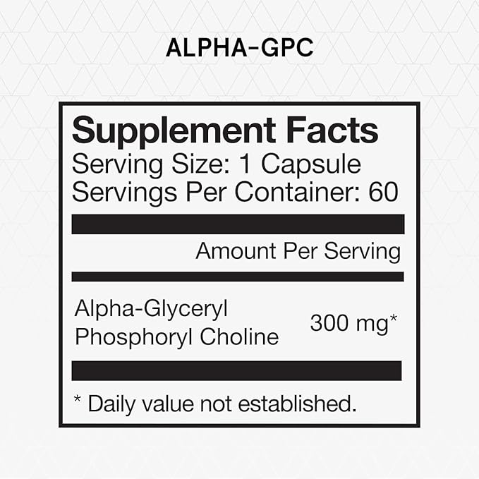 Momentous Alpha GPC Supplement - Cognitive Health & Function Support - NSF Certified for Sport - GMO- & Gluten-Free - 60 Servings
