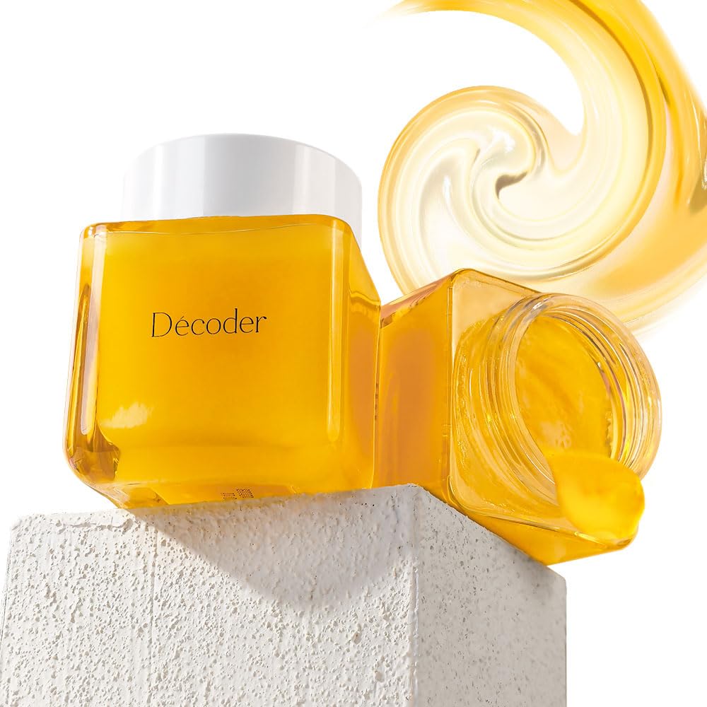 Decoder Honey Cleansing Jelly Skin Care Collagen Face Mask - 5% Honey Extract, 5% Niacinamide, Deep Nourishing Royal Jelly & Witch Hazel, Advanced Cleansing & Hydration, Sea Buckthorn Oil, 4.23 Oz