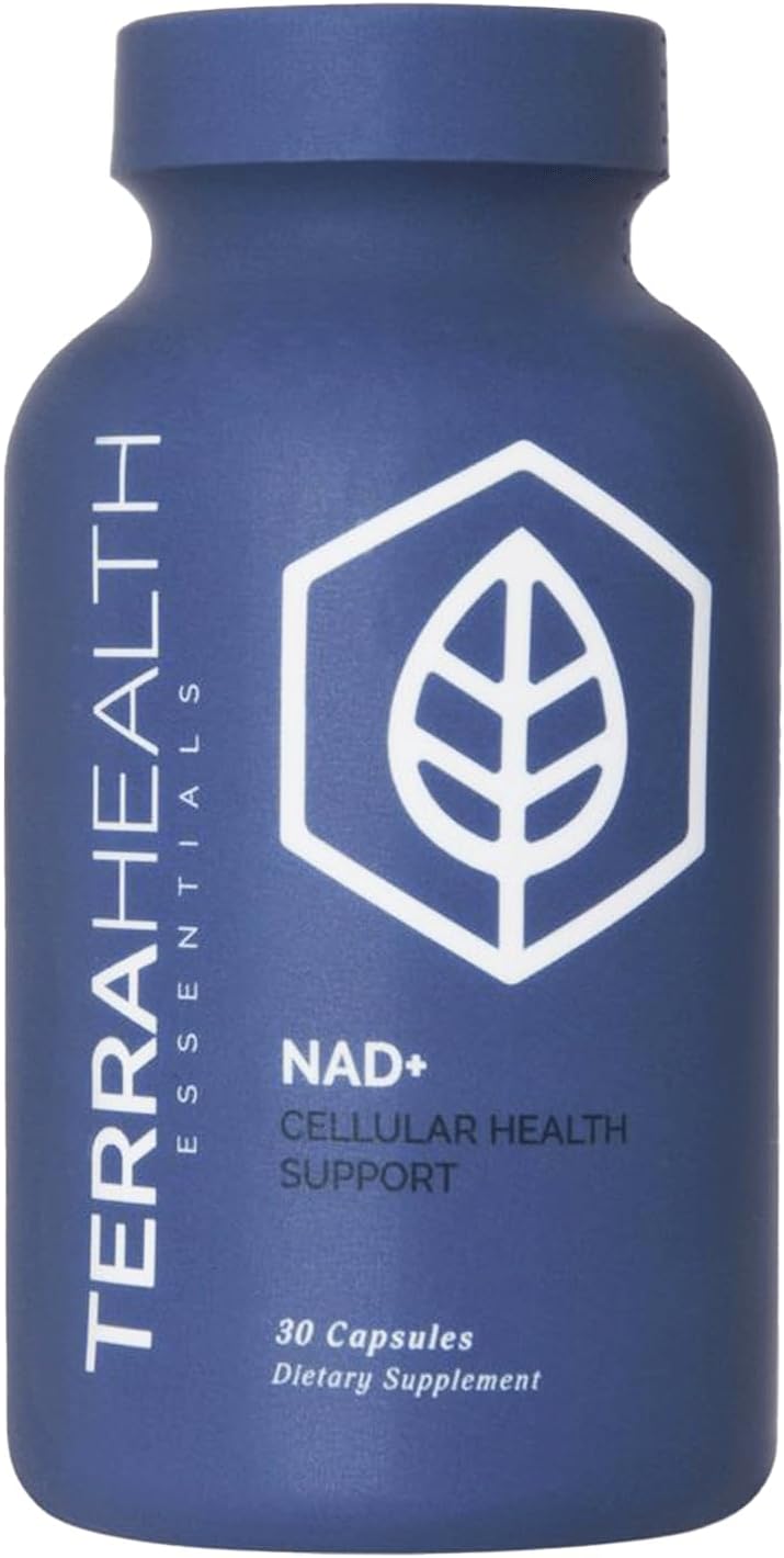 Terra Health Essentials NAD+ - Cellular Energy, Metabolic Repair, Healthy Aging of Heart, Brain & Muscle - All Natural, 30 Day Supply