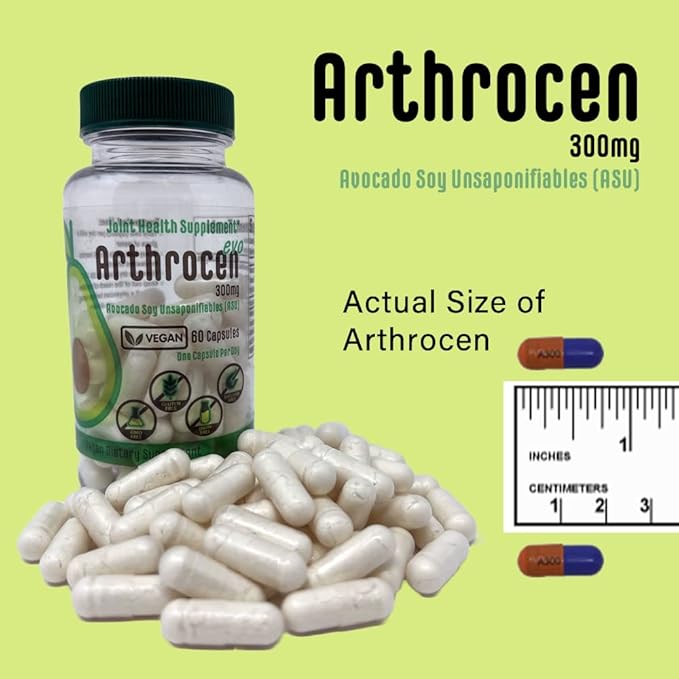 EVO Vegan Joint Health Supplement, 300Mg Avocado Soy Unsaponifiable, 60 Day Supply, One Capsule Per Day (2 Months)
