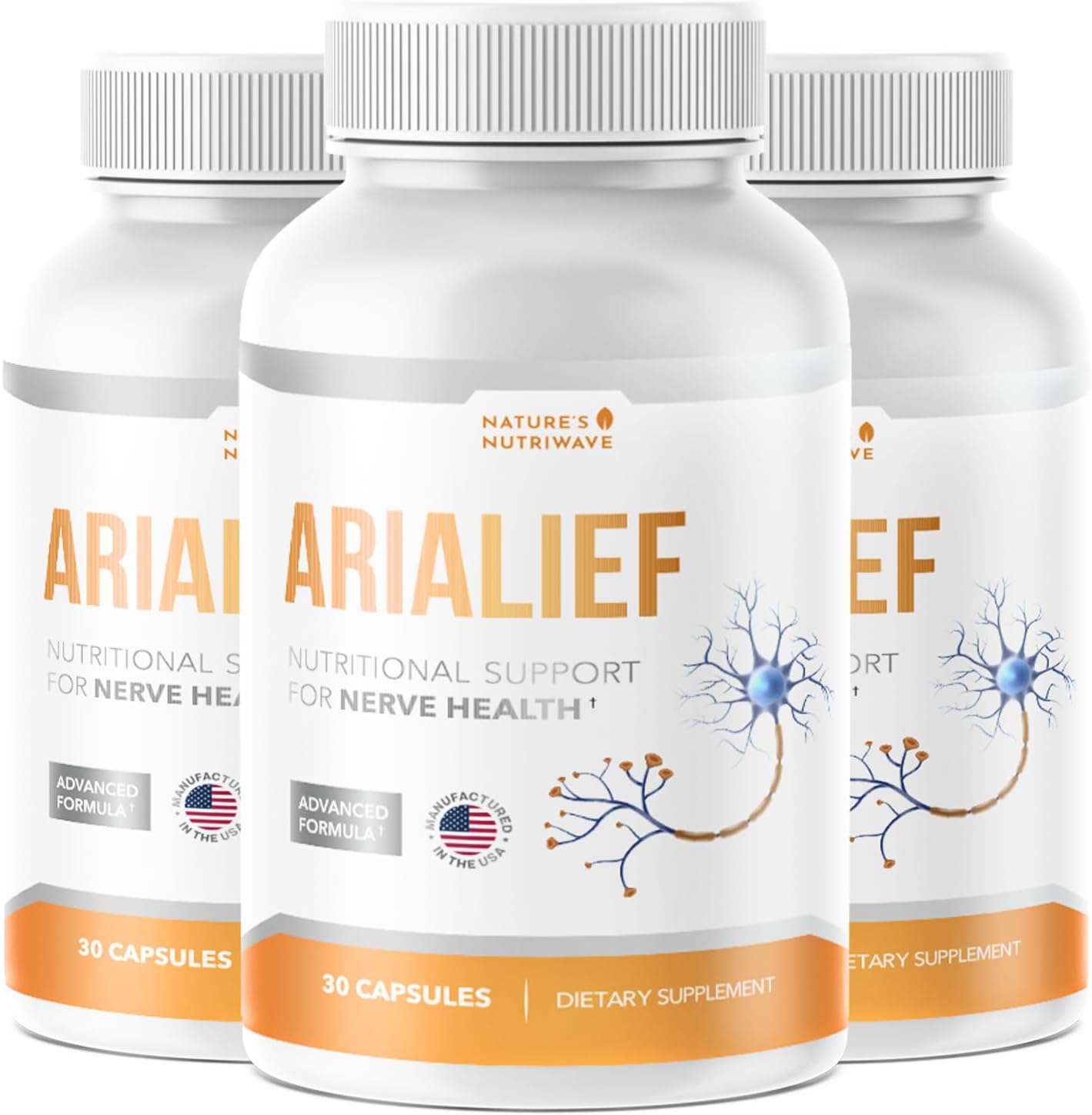 Arialief – Natural Supplement for Overall Wellness and Comfort – Made in USA, Non-GMO, Easy to Take, 30 Capsules, 3 Month Supply