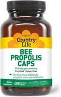 Country Life - Pure Bee Propolis Caps, 500 mg - 100 Vegetarian Capsules