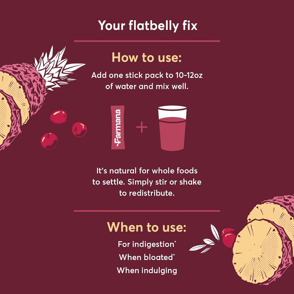Debloating and Daily Digestion Drink Mix – Anti-Bloating and Gut Health Supplement with Digestive Enzymes, Prebiotics, and Organic Superfoods – Detox and Debloat - Pineapple Ginger Flavor