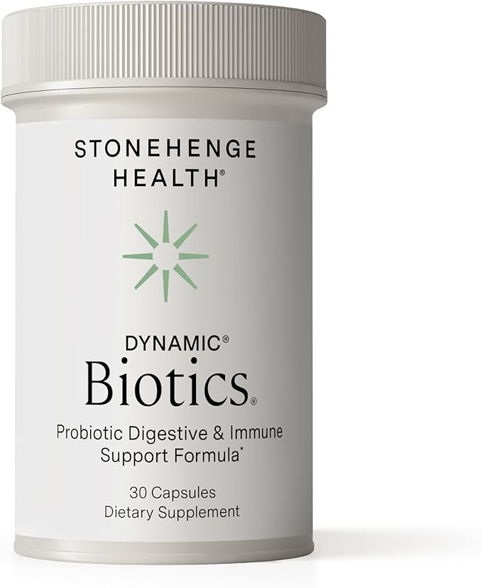 Stonehenge Health Probiotics 55 Billion CFU - 16 Strains, Prebiotic, Synbiotics Dynamic Biotics - Lactobacillus Acidophilus, Delayed Release, Shelf Stable, Non-GMO Gluten Free Veggie Capsule