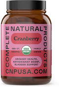 Organic Cranberry Capsules 500mg | Plant-Based, Vegan, Non-GMO, No Fillers | Supports Urinary Tract & Bladder Health | Organic Cranberry Powder Supplement