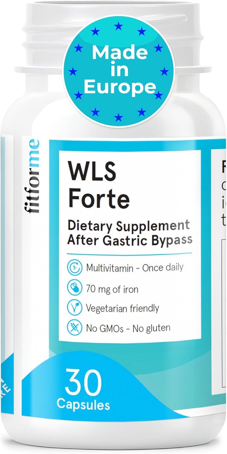 FitForMe Bariatric Multivitamins with Iron After Gastric Bypass - One a Day WLS Forte Capsule Starter Pack - 30 Days Supply of Vitamins & Minerals, Scientifically Proven