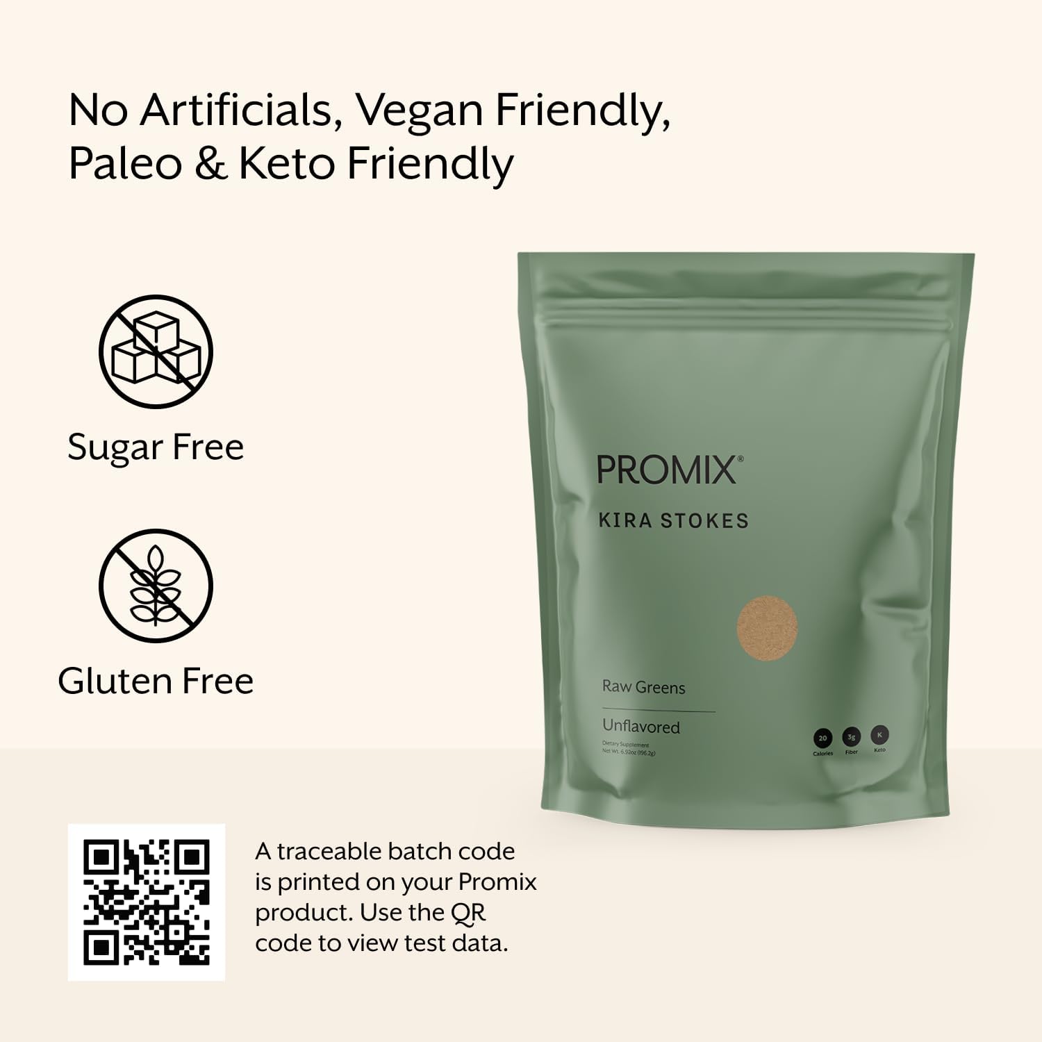 ProMix Nutrition Raw Greens Superfood Blend - Sprouted Alfalfa, Wheatgrass, Ashwagandha, & Rhodiola - 30 Servings