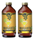 Portland Syrups Margarita Syrup - Craft Cocktail and Mocktail Mixer with Tangerine, Blood Orange, and Lime Puree - 12 oz with 24 Servings (Pack of 2)