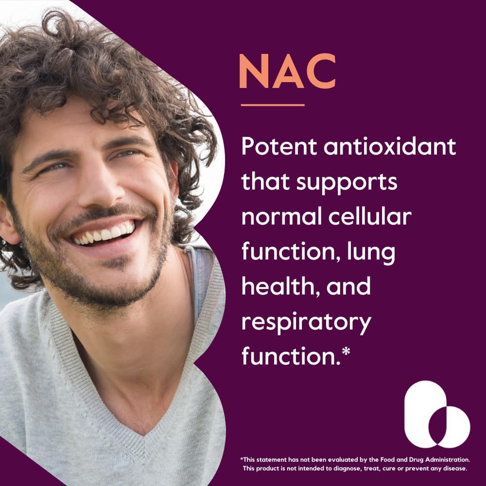 N-Acetyl L-Cysteine 600mg (NAC) (120 Vegetarian Capsules) (120 x 2) - No Stearates - Vegan - No Fillers - No Silica - No Gelatin - Gluten Free - Non GMO