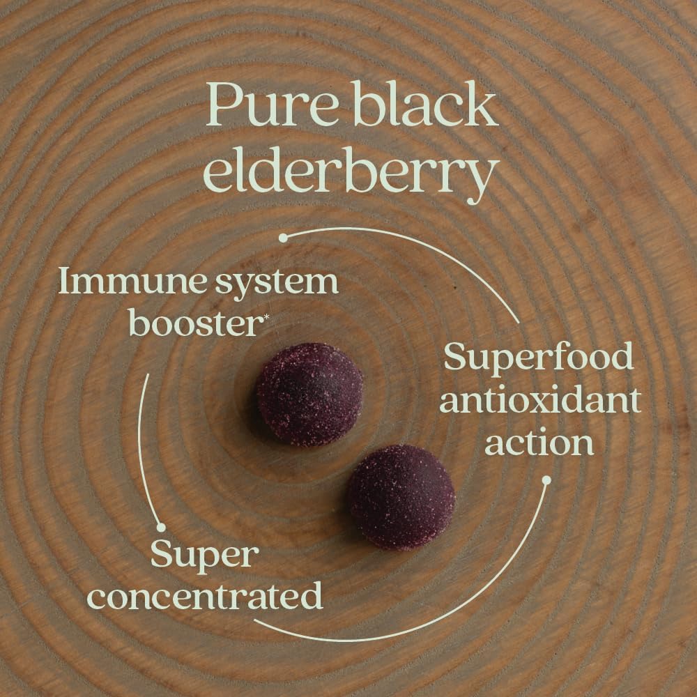 New Chapter Elderberry Gummies for Adults & Kids (2+), USDA Organic 64x Concentrated Elderberry for Immune Support, Great-Tasting Whole-Food Gummies, Vegan & Non-GMO - 60 ct